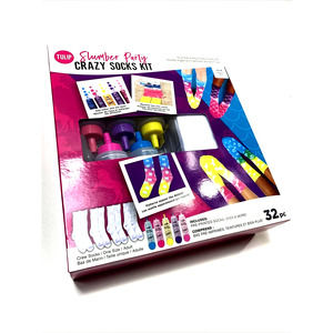 Tulip Tie-Dye Kit Slumber Party Crazy Socks Kit ~ Girl Party!